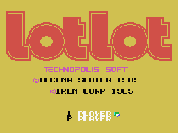 Lot Lot screenshot 3 for MSX